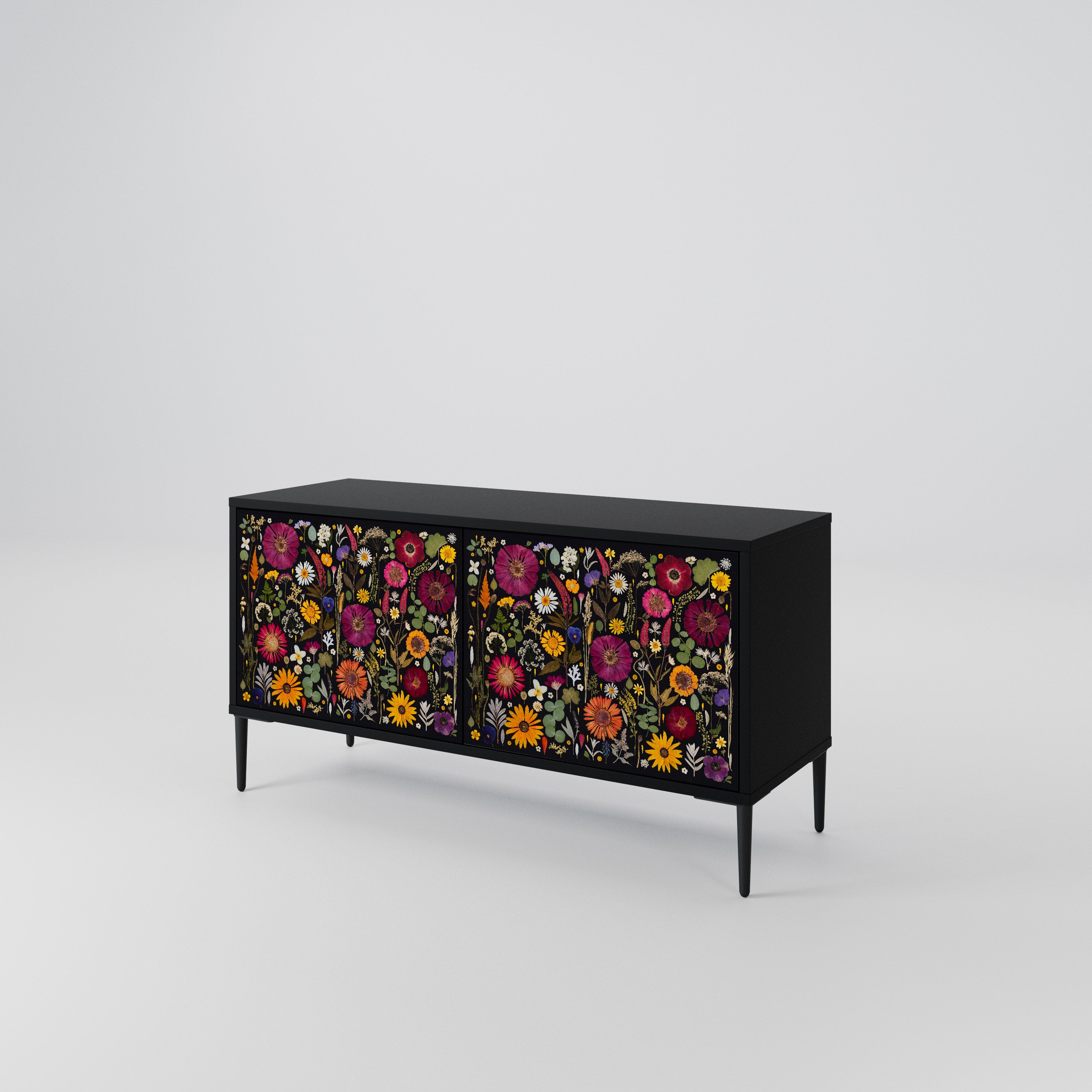 MIDNIGHT GARDEN Compact 2-Door TV Cabinet