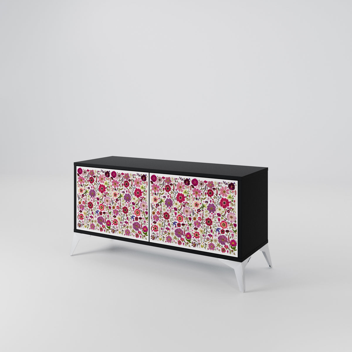 PETAL GARDEN Kompaktní dvoudveřový TV stolek