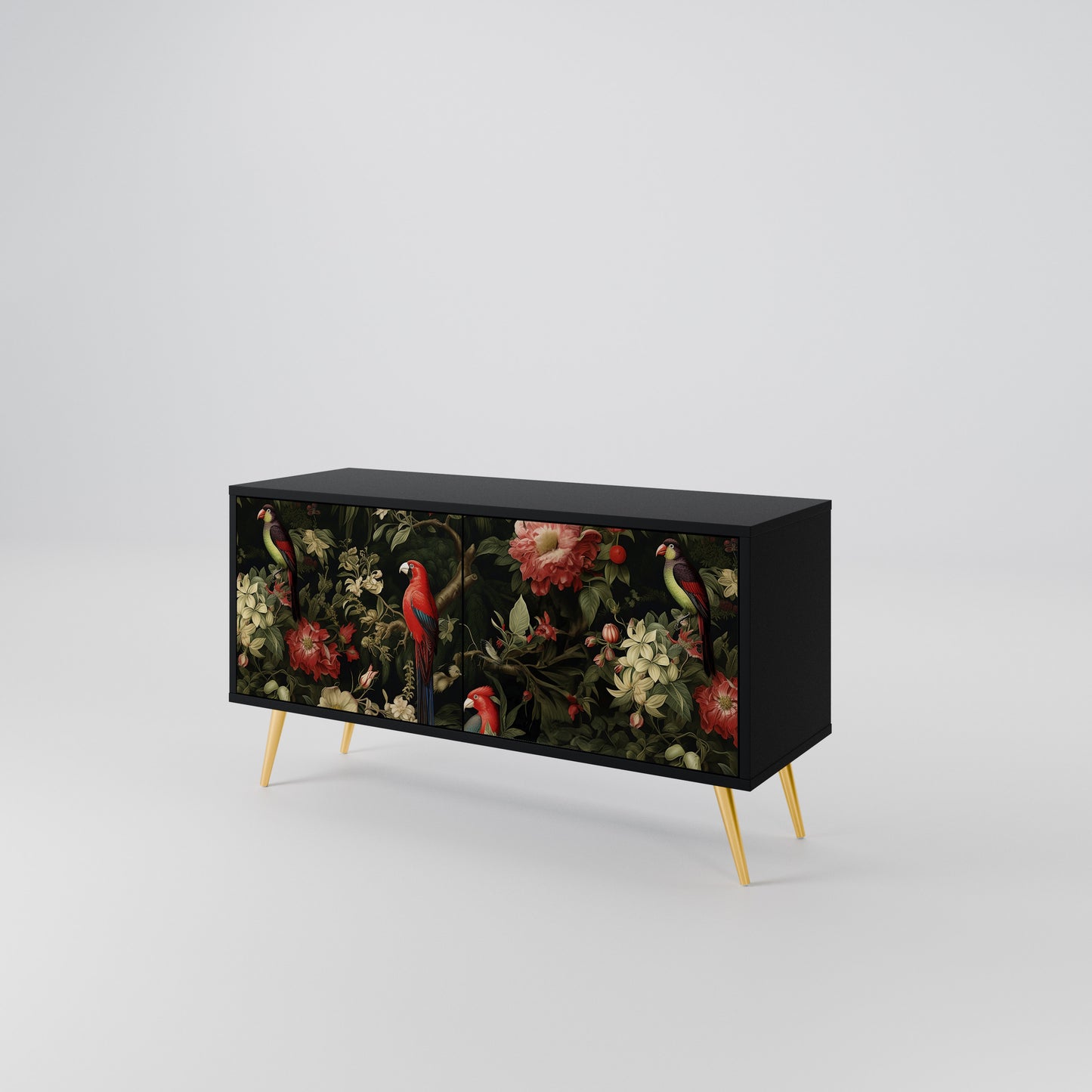 FLORAL FANTASIA Kompaktní dvoudveřový TV stolek