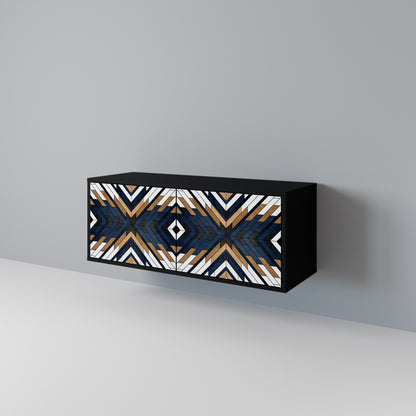 ARTFUL GEOMETRY Kompaktní dvoudveřový TV stolek