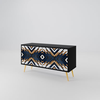 ARTFUL GEOMETRY Kompaktní dvoudveřový TV stolek