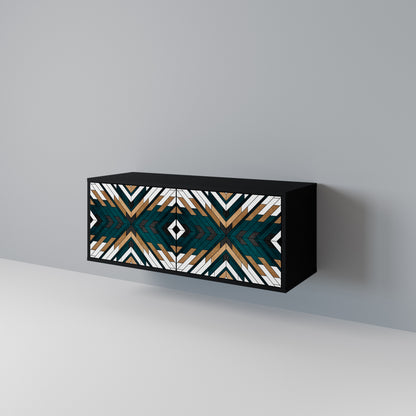 ARTISTIC GEOMETRY Kompaktní dvoudveřový TV stolek