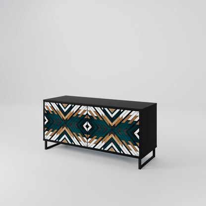 ARTISTIC GEOMETRY Kompaktní dvoudveřový TV stolek
