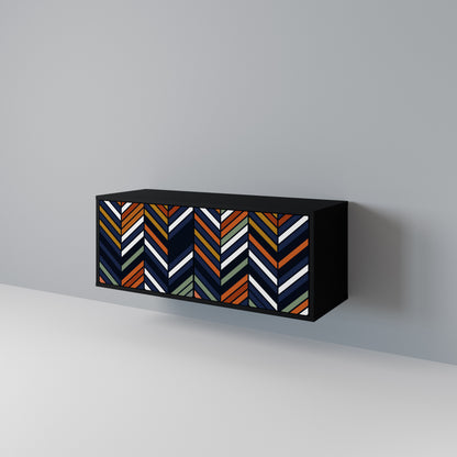 VIBRANT PATCHWORK Kompaktní dvoudveřový TV stolek