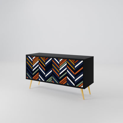 VIBRANT PATCHWORK Kompaktní dvoudveřový TV stolek