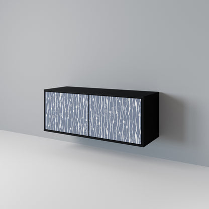 GRAPHITE RAIN Kompaktní dvoudveřový TV stolek