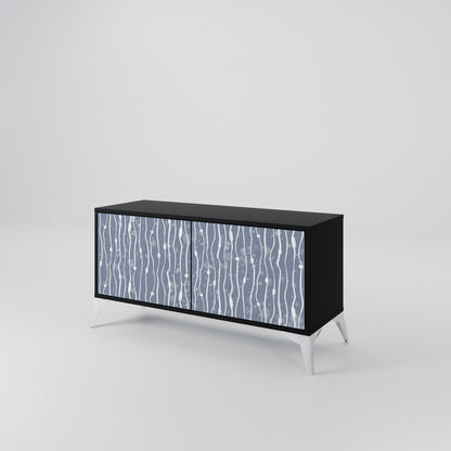 GRAPHITE RAIN Kompaktní dvoudveřový TV stolek