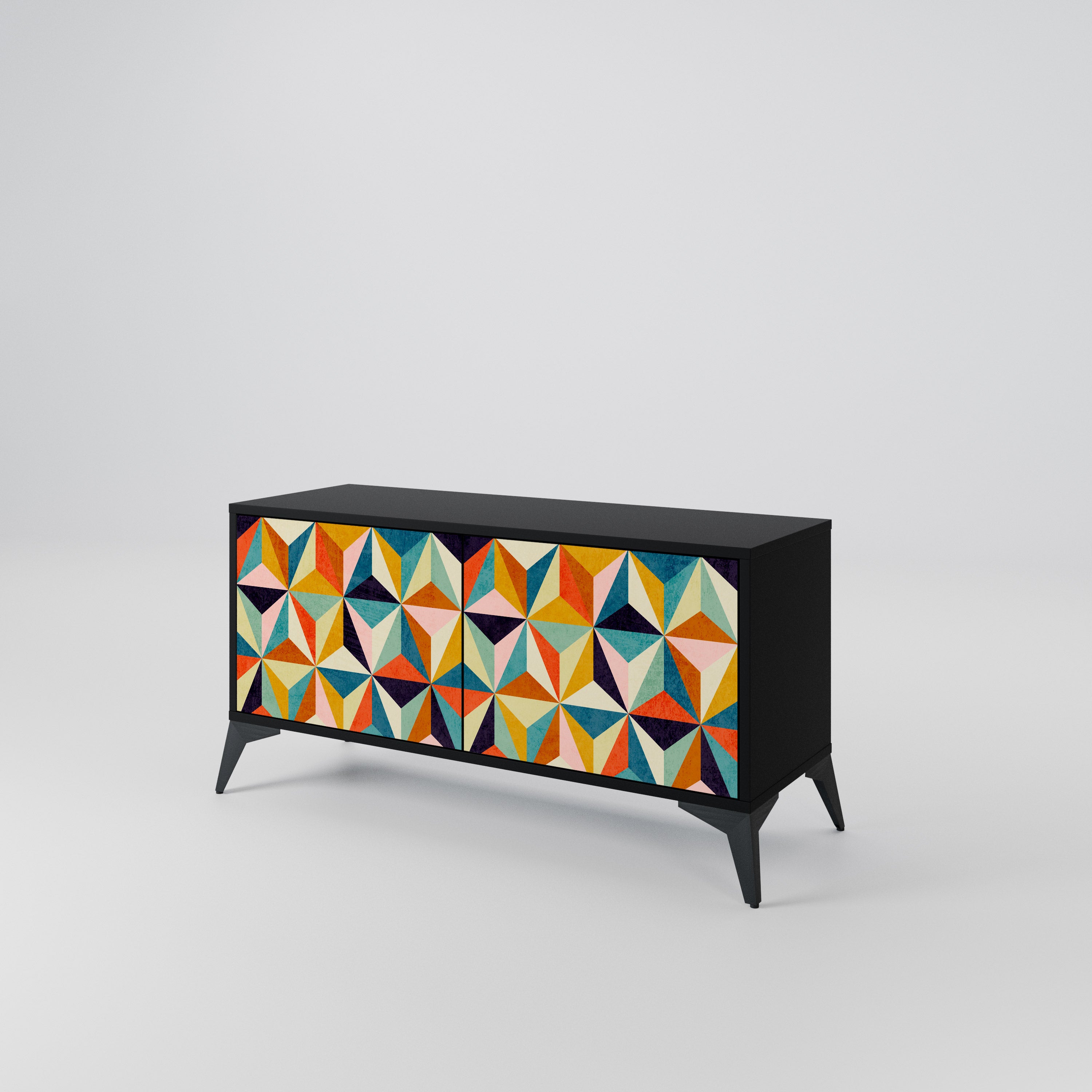 TESSELATE TREASURES Kompaktní dvoudveřový TV stolek