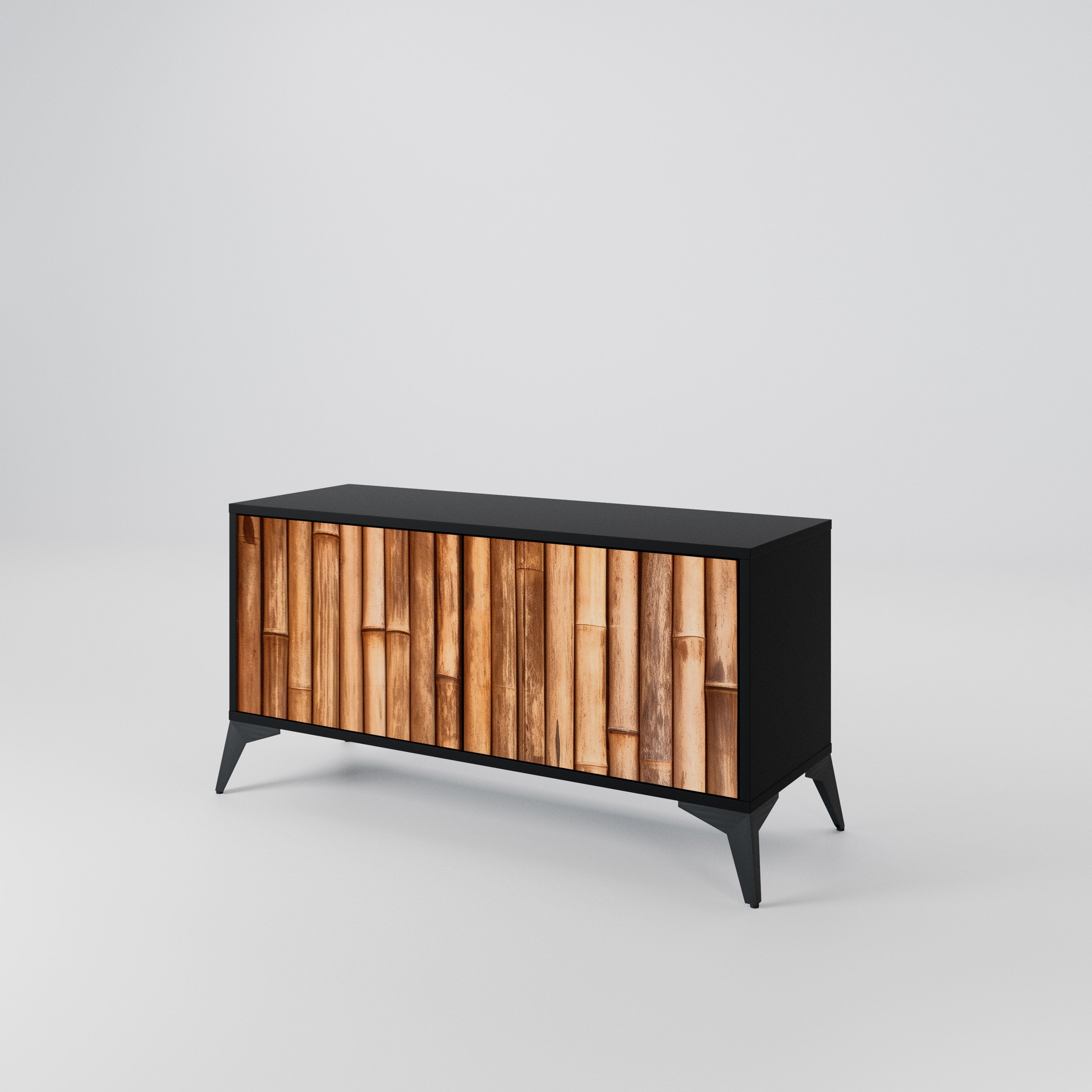 NATURAL WOOD Kompaktní dvoudveřový TV stolek