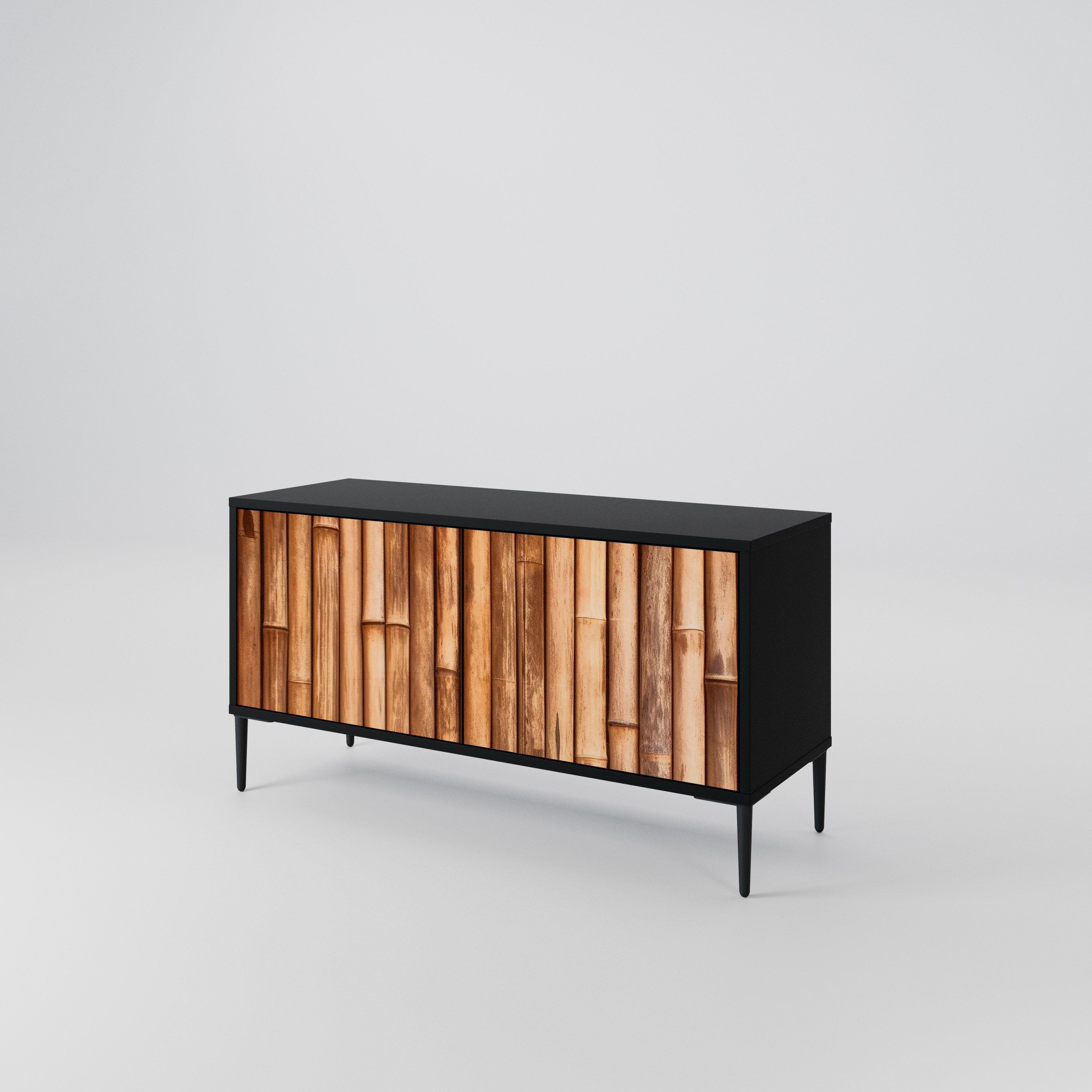 NATURAL WOOD Kompaktní dvoudveřový TV stolek