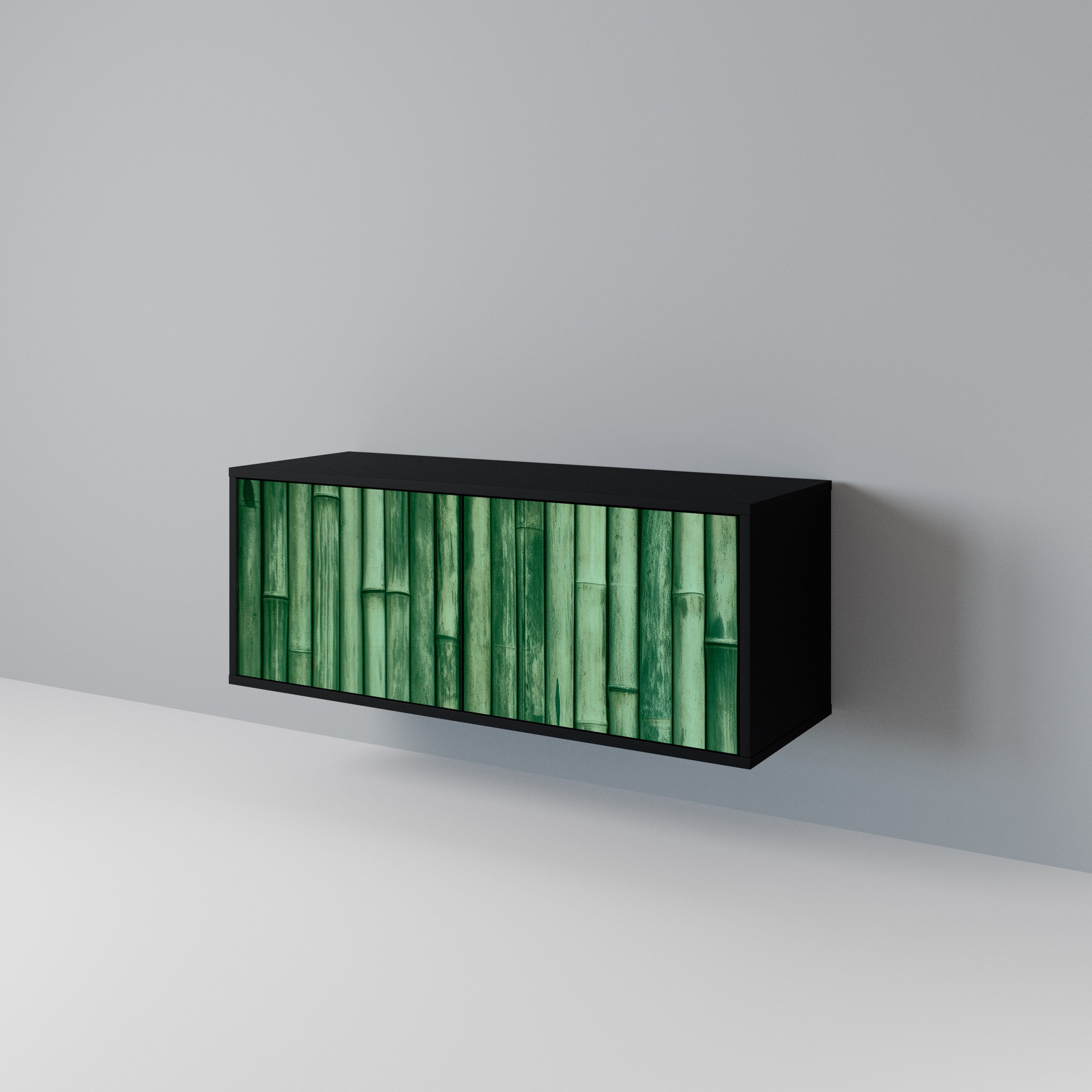 NATURAL GREEN Kompaktní dvoudveřový TV stolek