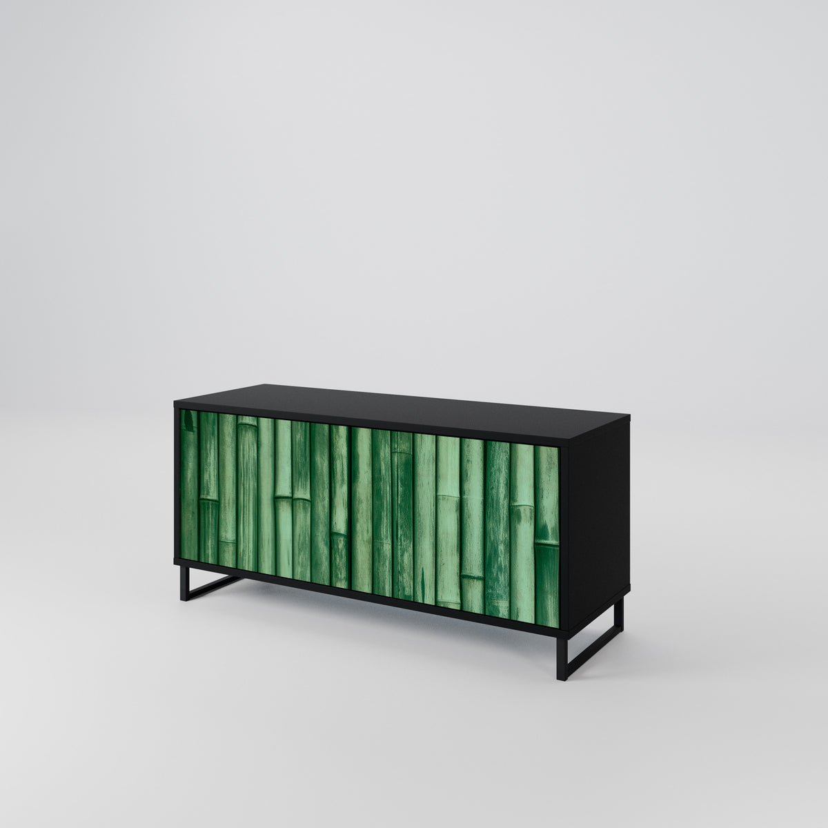 NATURAL GREEN Kompaktní dvoudveřový TV stolek