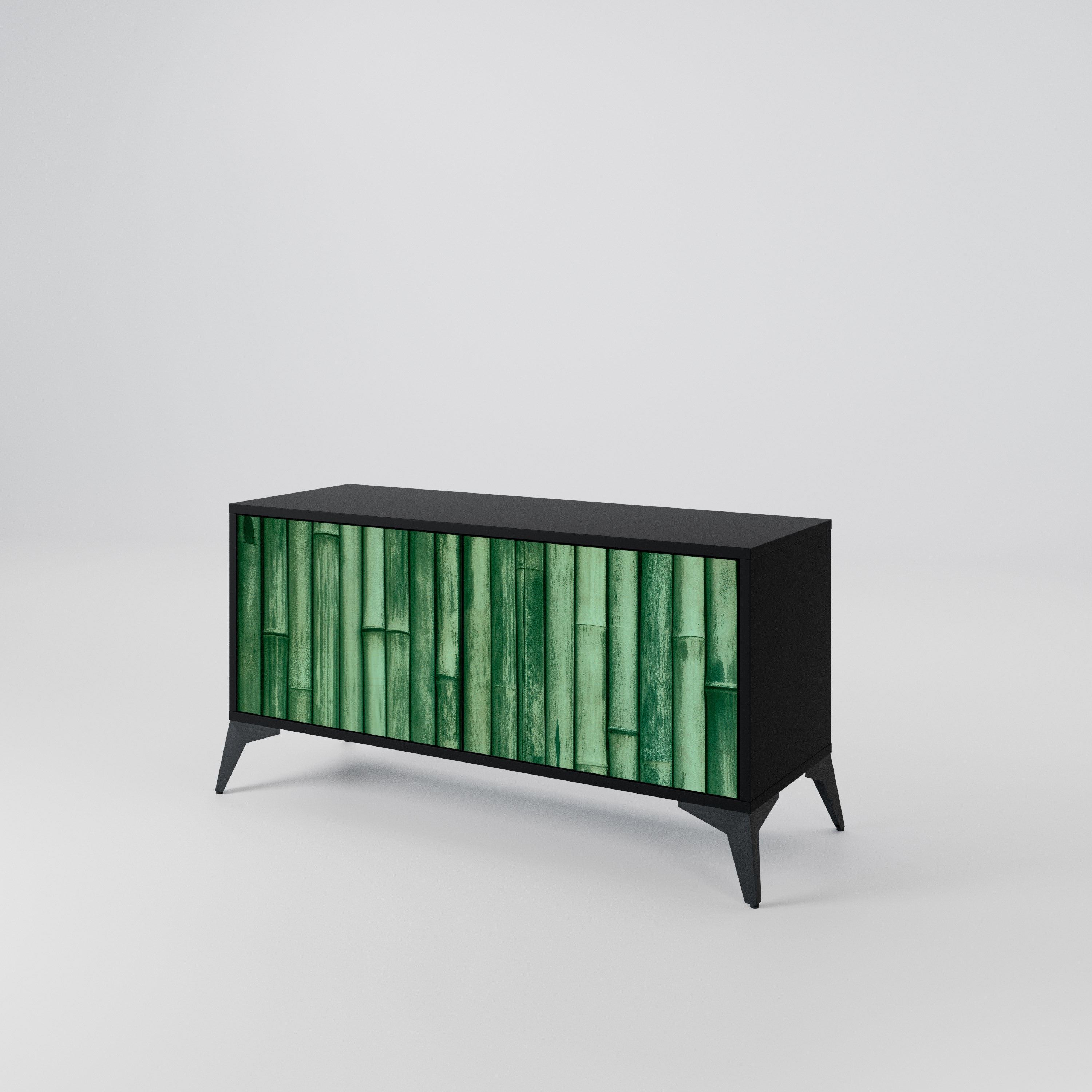 NATURAL GREEN Kompaktní dvoudveřový TV stolek