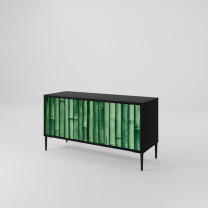 NATURAL GREEN Kompaktní dvoudveřový TV stolek