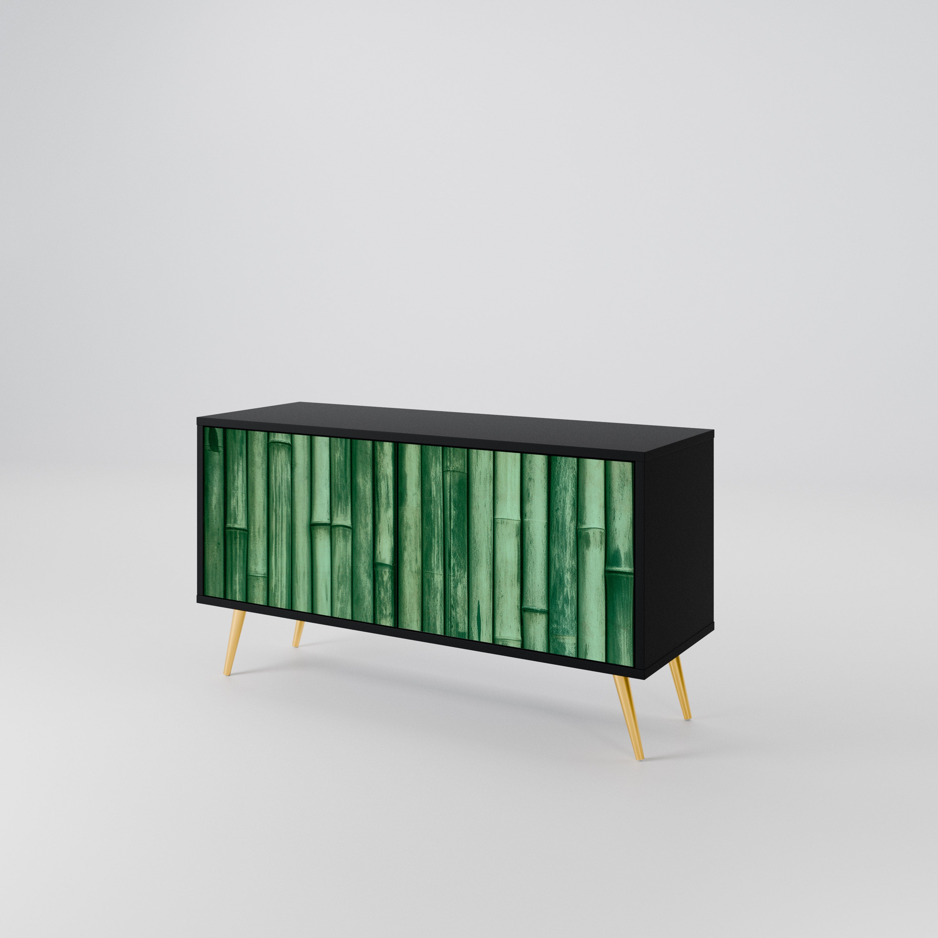 NATURAL GREEN Kompaktní dvoudveřový TV stolek