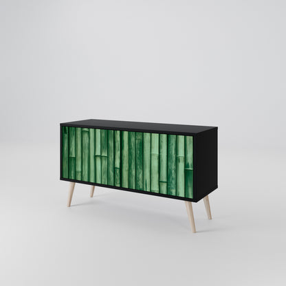 NATURAL GREEN Kompaktní dvoudveřový TV stolek