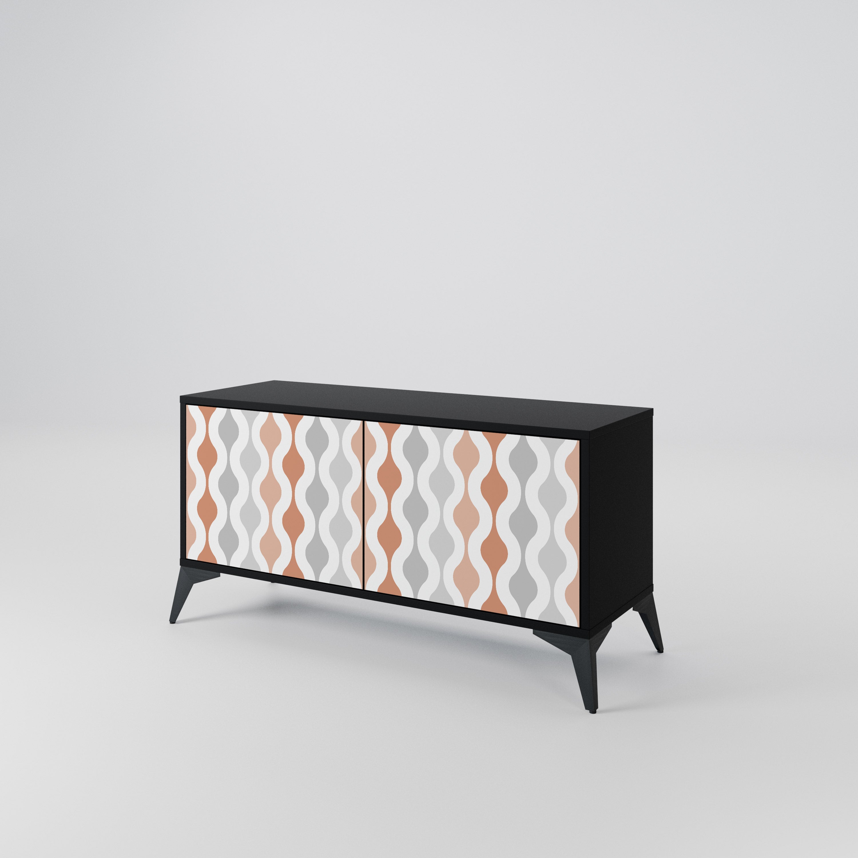 HAZY NOSTALGIA Kompaktní dvoudveřový TV stolek