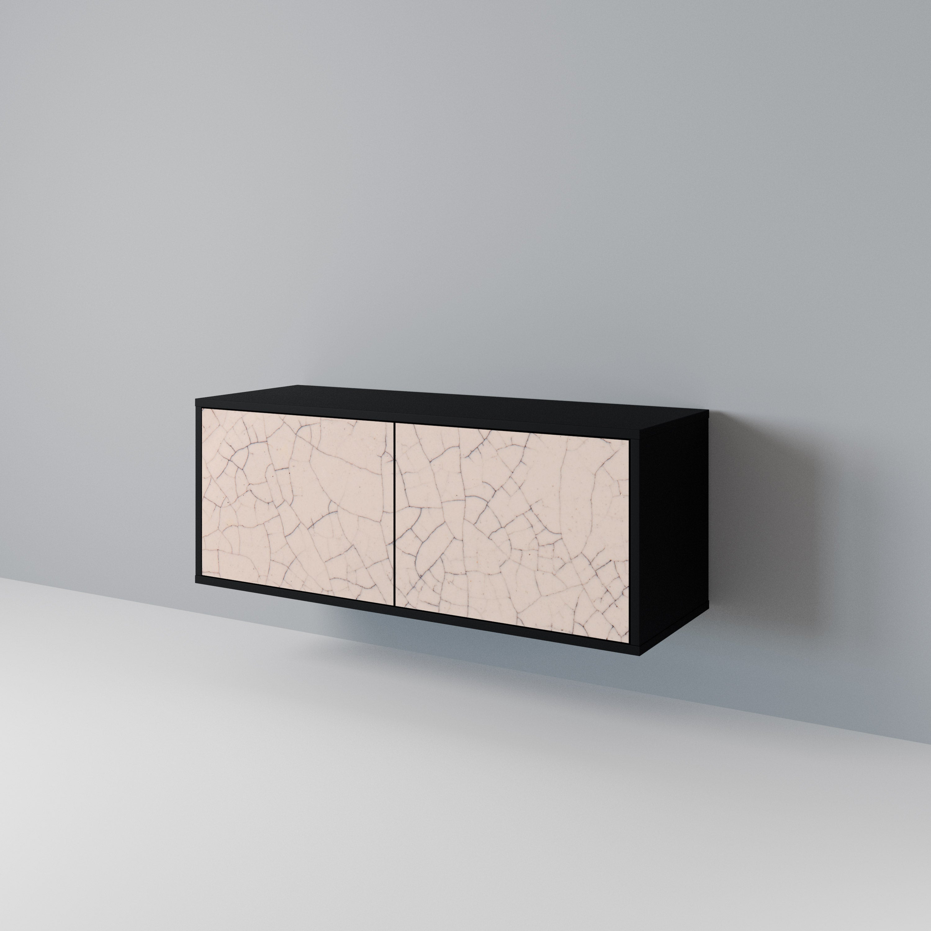 CERAMIC TEXTURE Kompaktní dvoudveřový TV stolek