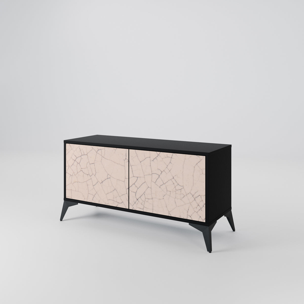 CERAMIC TEXTURE Kompaktní dvoudveřový TV stolek