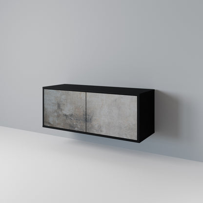 CONCRETE WALL Kompaktní dvoudveřový TV stolek