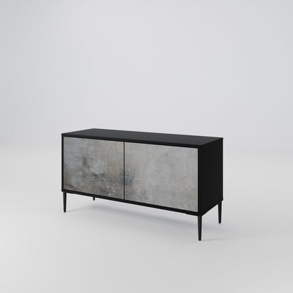 CONCRETE WALL Kompaktní dvoudveřový TV stolek