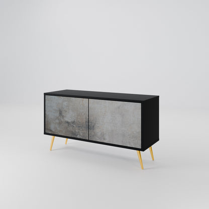 CONCRETE WALL Kompaktní dvoudveřový TV stolek