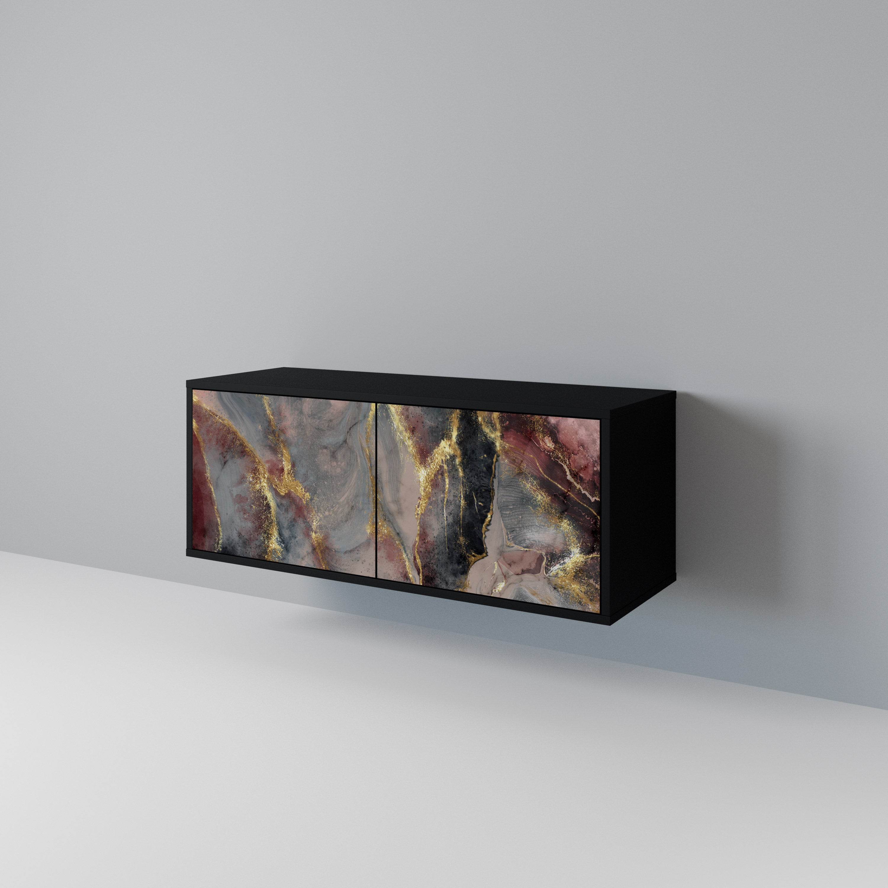 GOLDEN TIDES Kompaktní dvoudveřový TV stolek