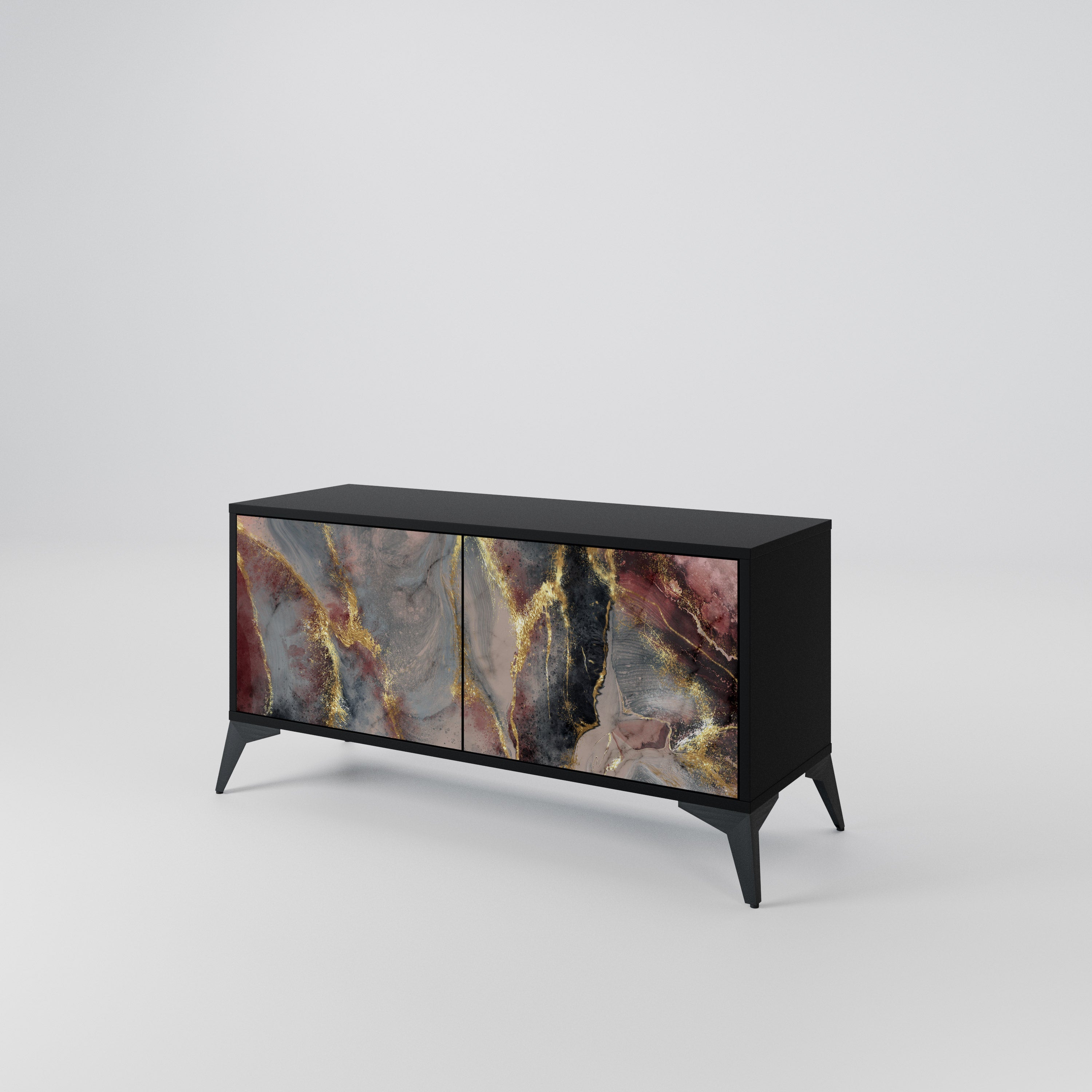 GOLDEN TIDES Kompaktní dvoudveřový TV stolek