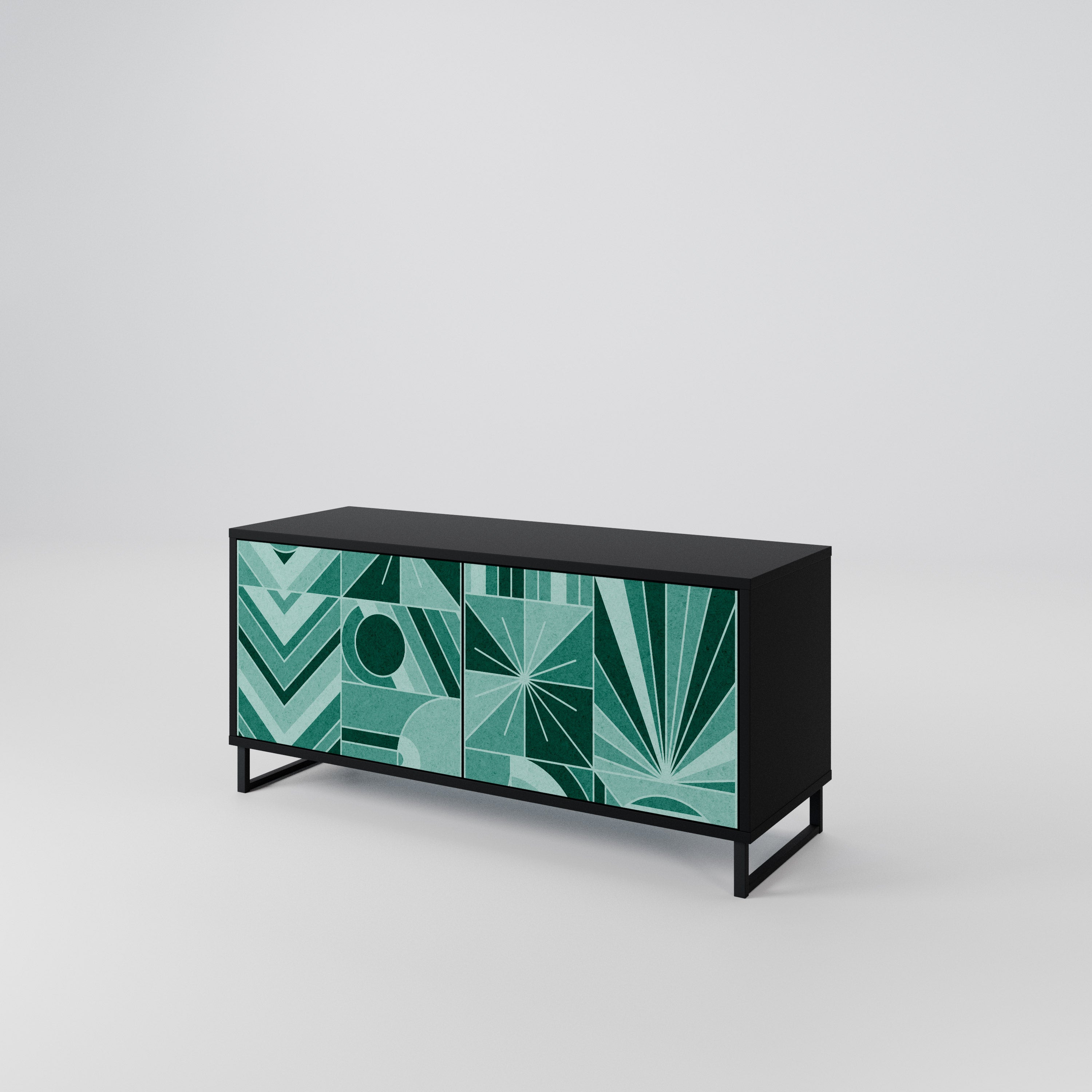 HARMONIC GRID Kompaktní dvoudveřový TV stolek