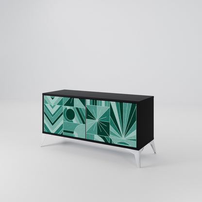 HARMONIC GRID Kompaktní dvoudveřový TV stolek