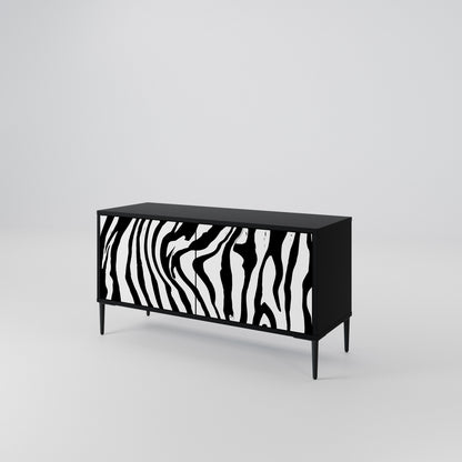 SPLENDID ZEBRA Kompaktní dvoudveřový TV stolek