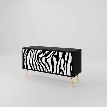 SPLENDID ZEBRA Kompaktní dvoudveřový TV stolek