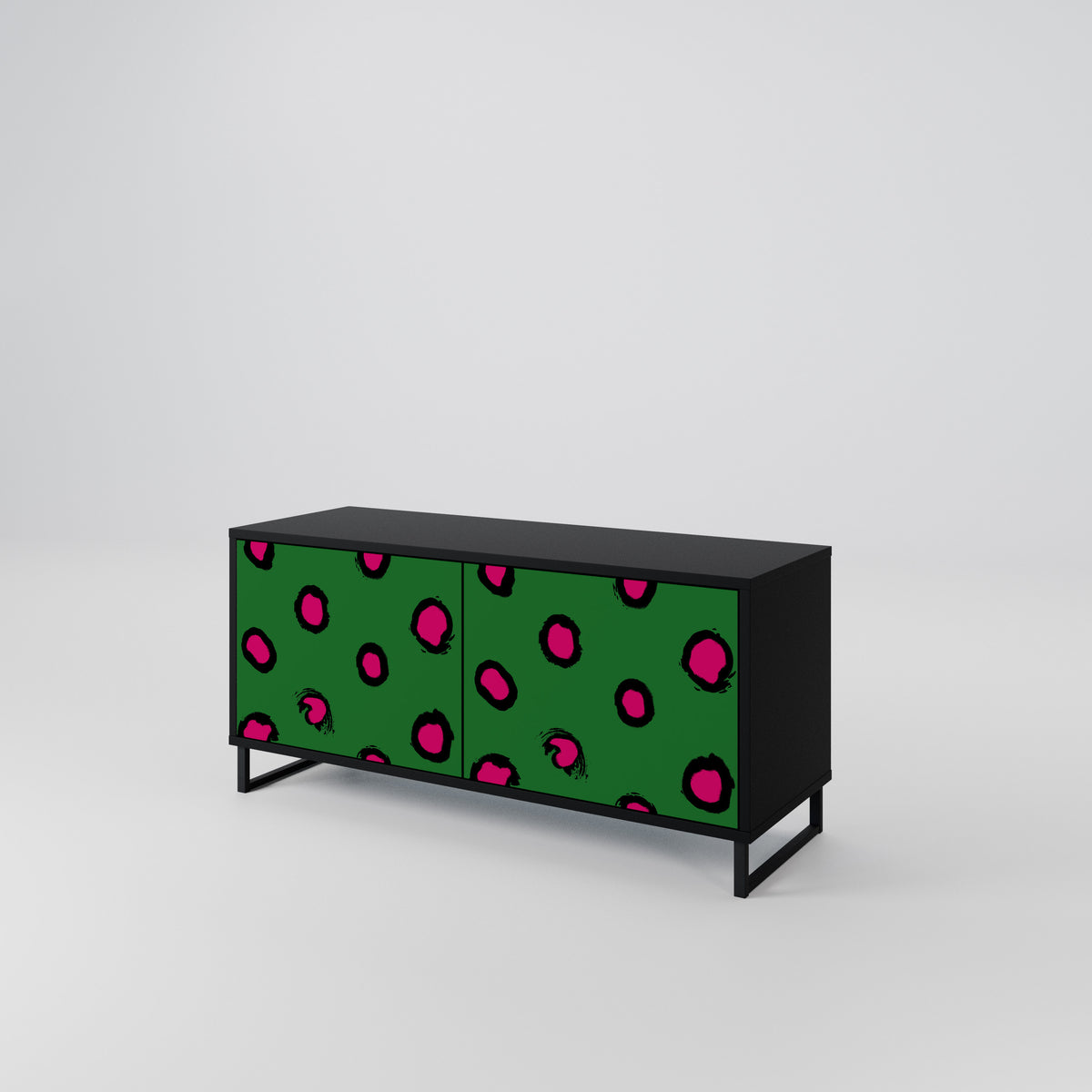 FUNKY SPOTS Kompaktní dvoudveřový TV stolek