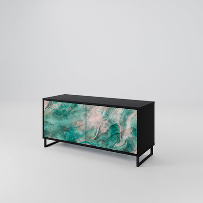 ABSTRACT ALCHEMY Kompaktní dvoudveřový TV stolek