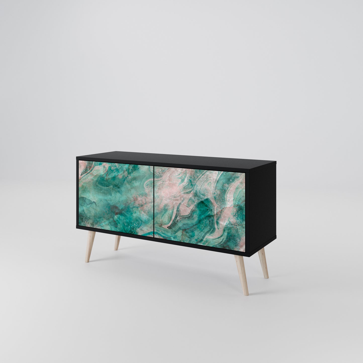 ABSTRACT ALCHEMY Kompaktní dvoudveřový TV stolek