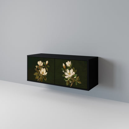 FLORAL NOIR Kompaktní dvoudveřový TV stolek