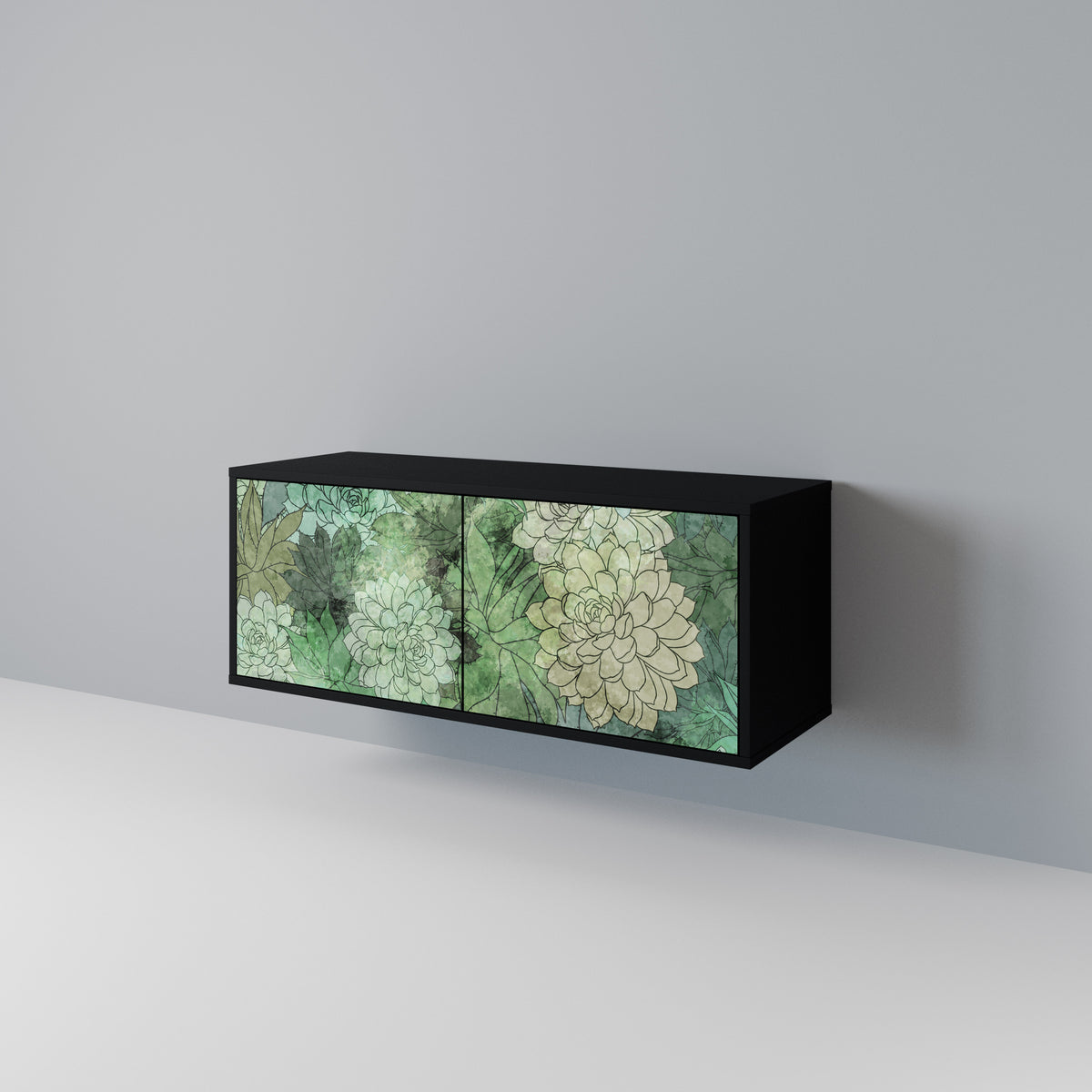 SUCCULENT CLUSTER Kompaktní dvoudveřový TV stolek
