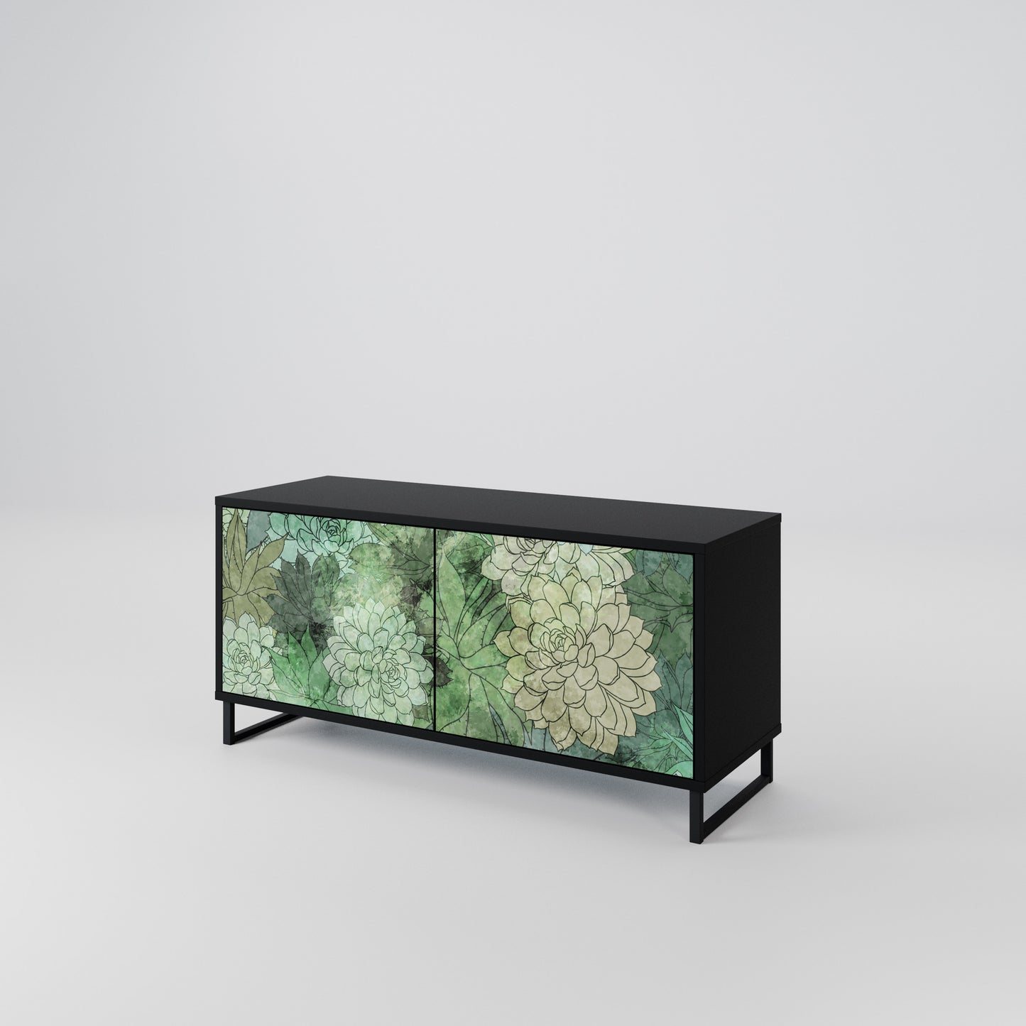 SUCCULENT CLUSTER Kompaktní dvoudveřový TV stolek