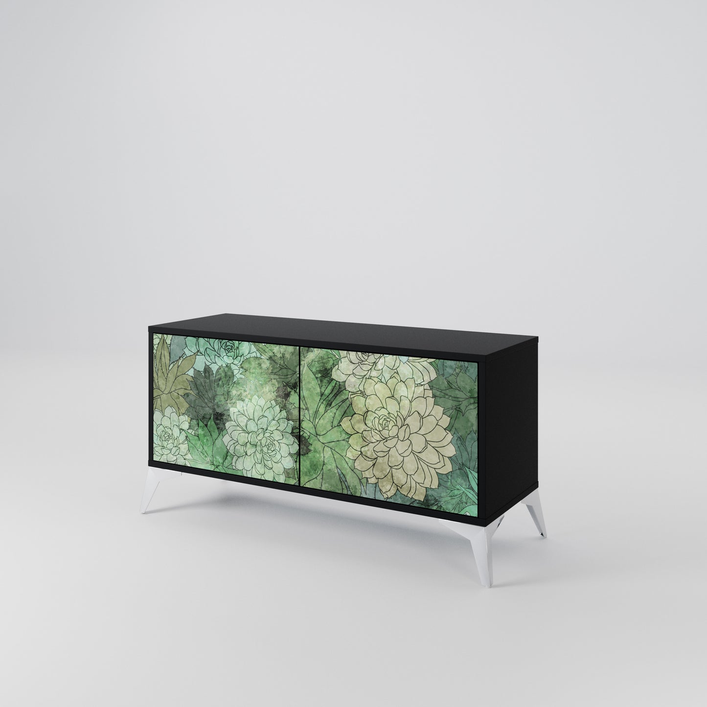 SUCCULENT CLUSTER Kompaktní dvoudveřový TV stolek