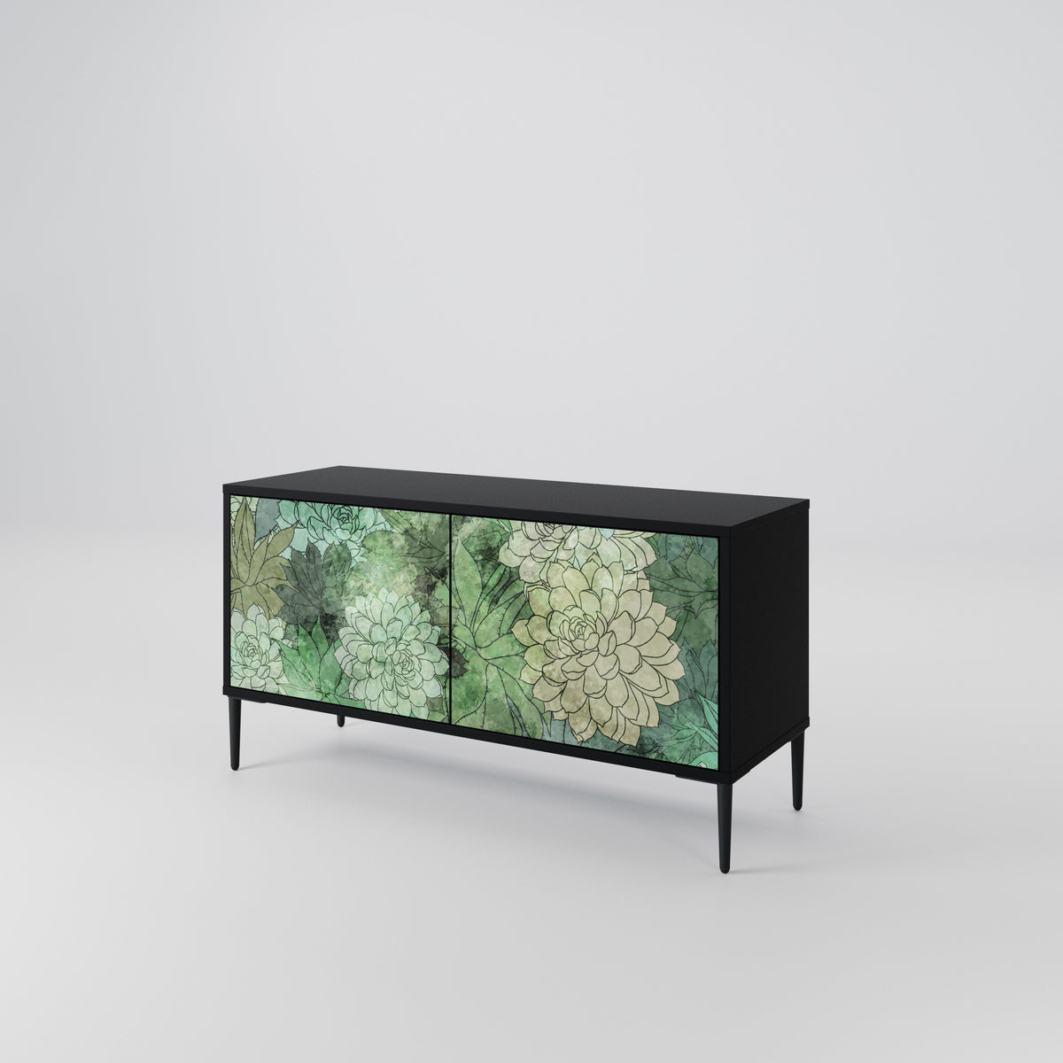 SUCCULENT CLUSTER Kompaktní dvoudveřový TV stolek