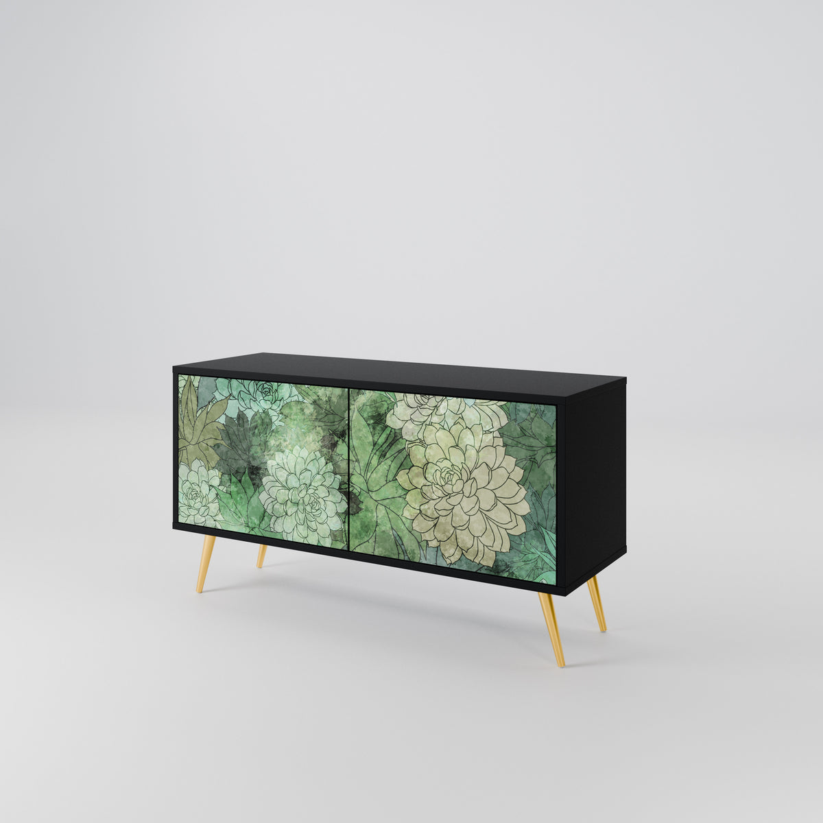 SUCCULENT CLUSTER Kompaktní dvoudveřový TV stolek