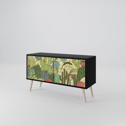 SUCCULENTS KALEIDOSCOPE Kompaktní dvoudveřový TV stolek