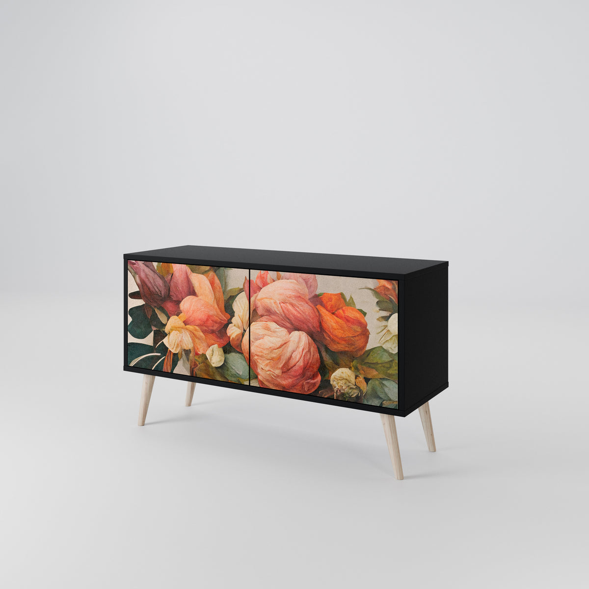 STYLISH BEAUTY Kompaktní dvoudveřový TV stolek