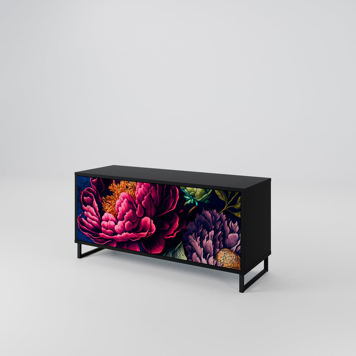 BLOOMING ELEGANCE Kompaktní dvoudveřový TV stolek