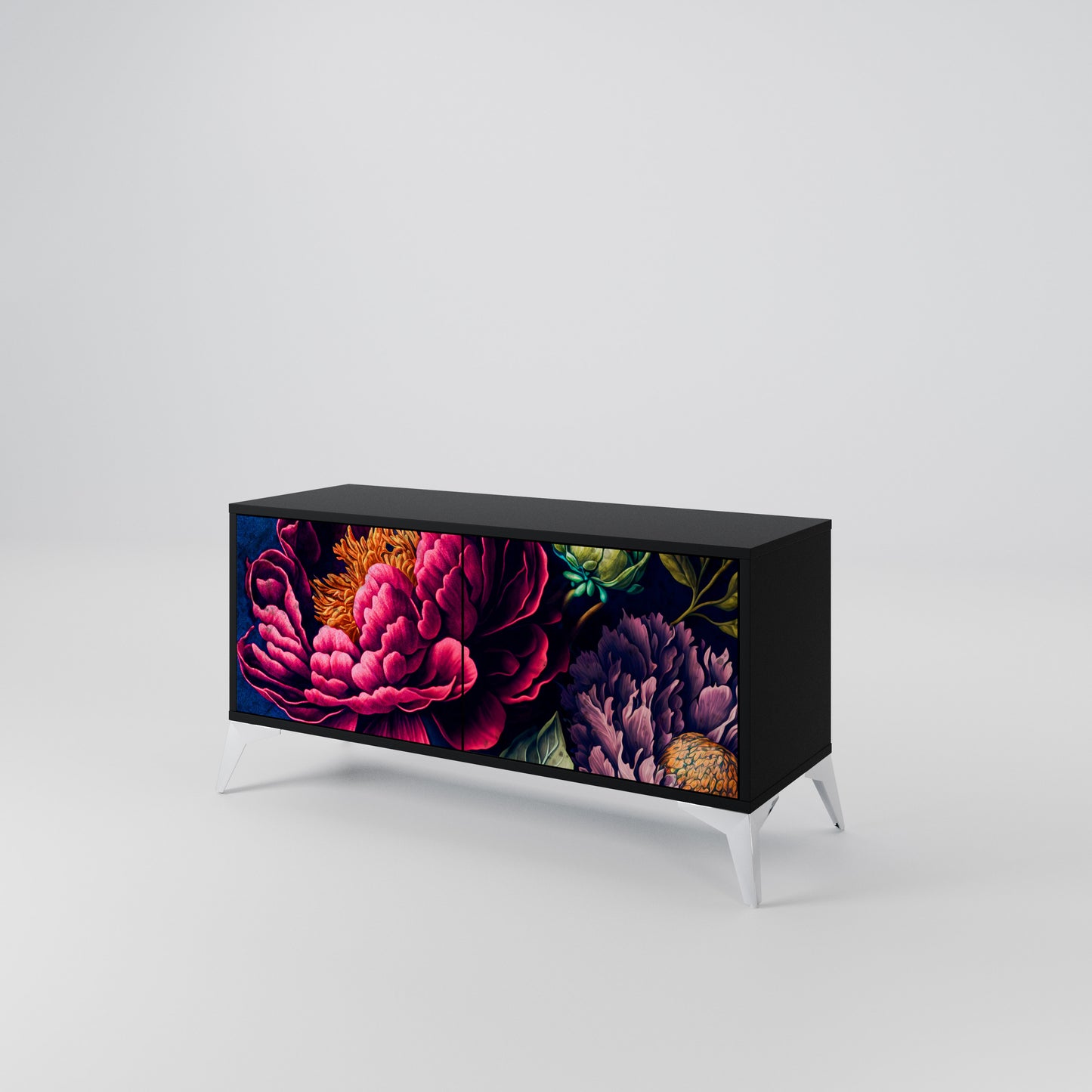 BLOOMING ELEGANCE Kompaktní dvoudveřový TV stolek