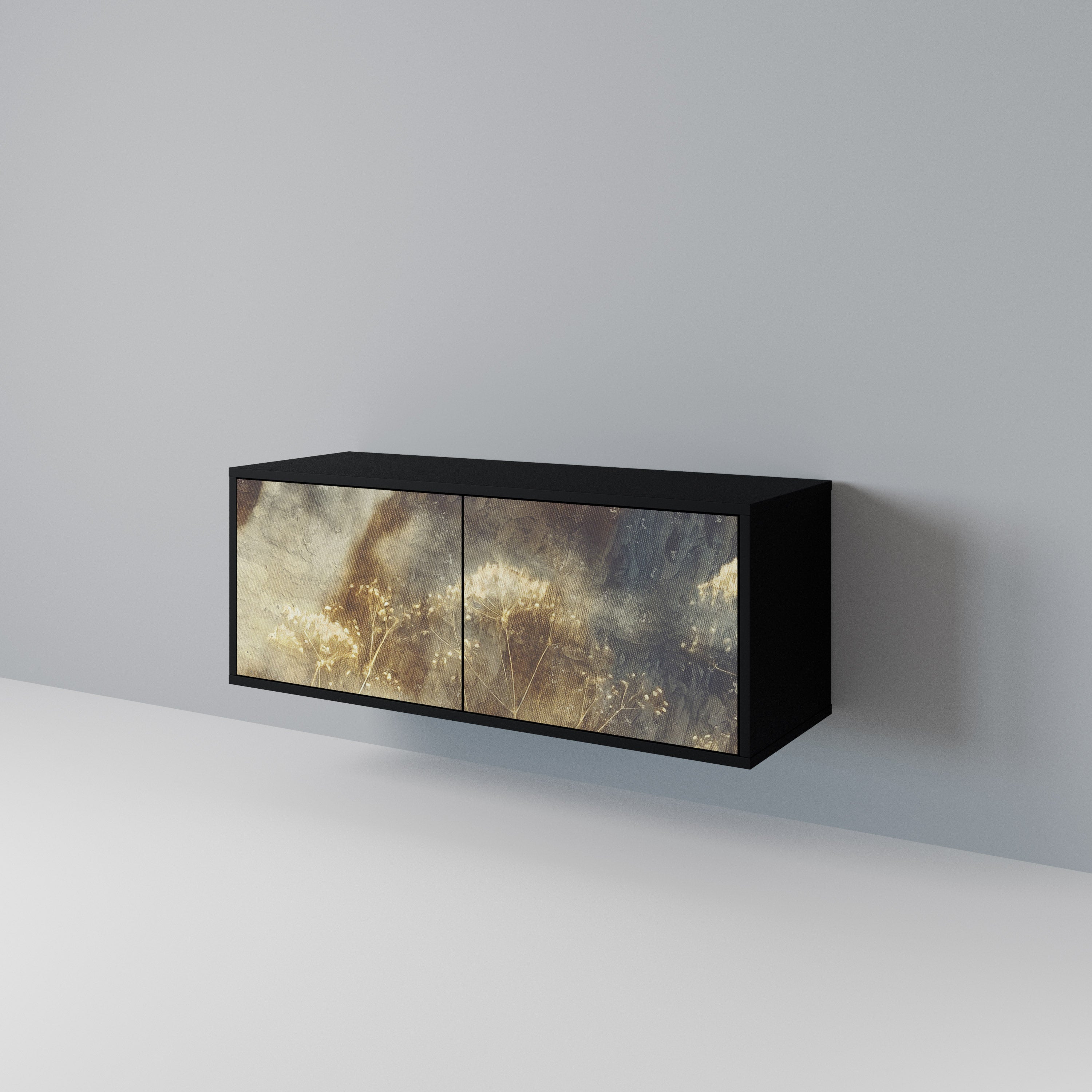 GENTLE POWER Compact 2-Door TV Cabinet