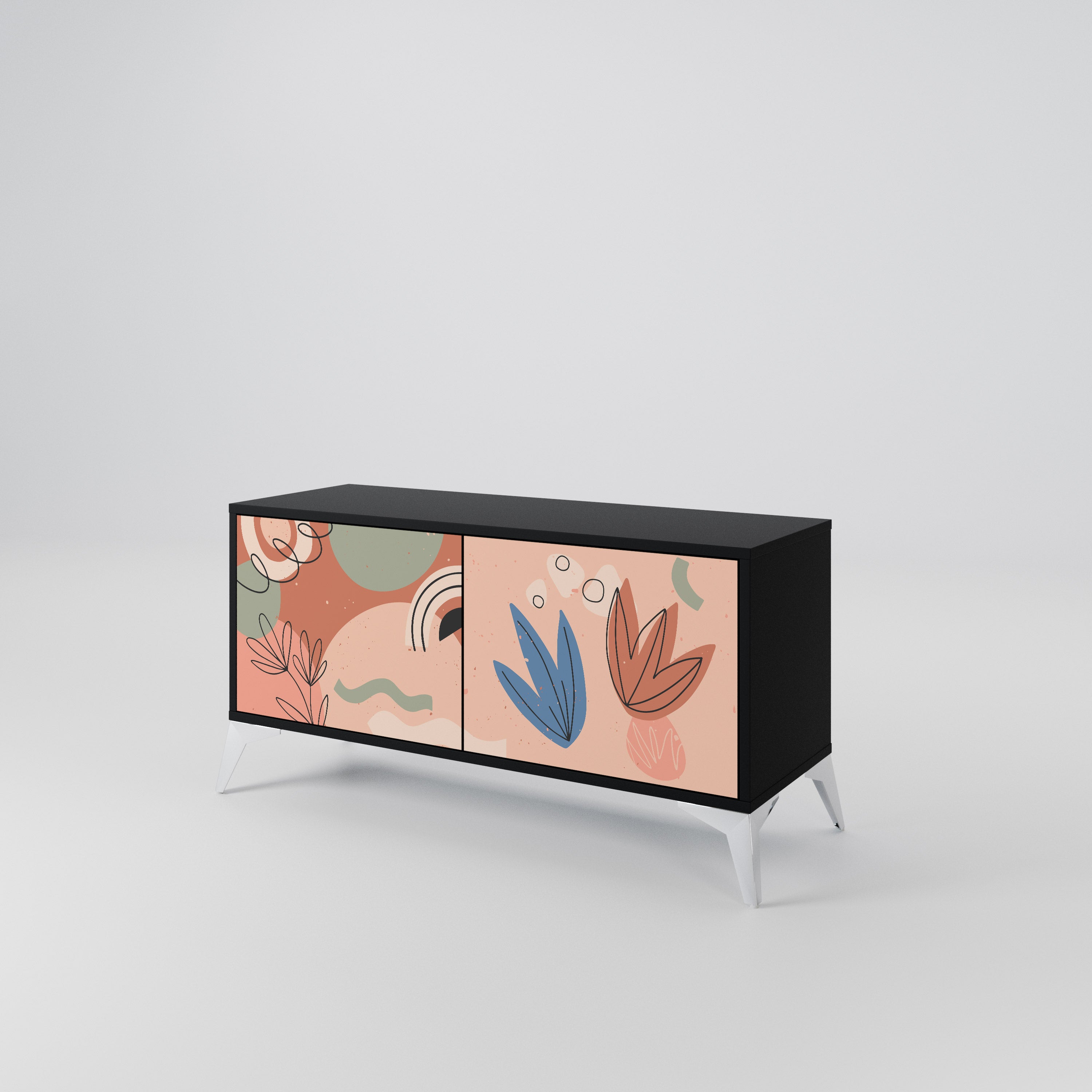 PASTEL DESTINY Compact 2-Door TV Cabinet