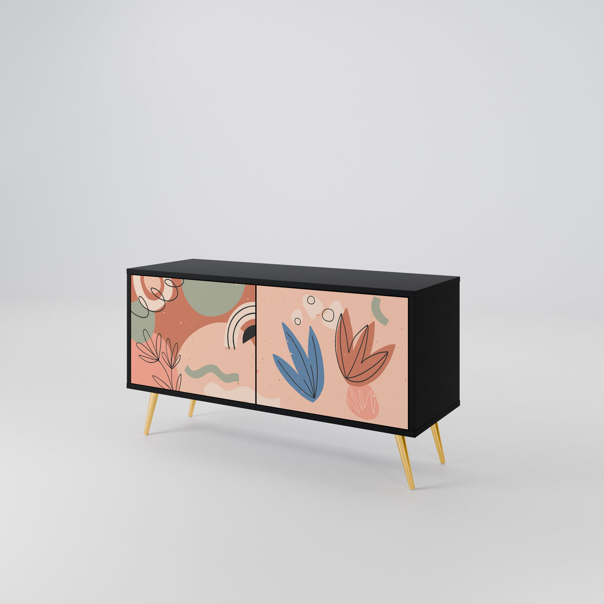 PASTEL DESTINY Kompaktní dvoudveřový TV stolek