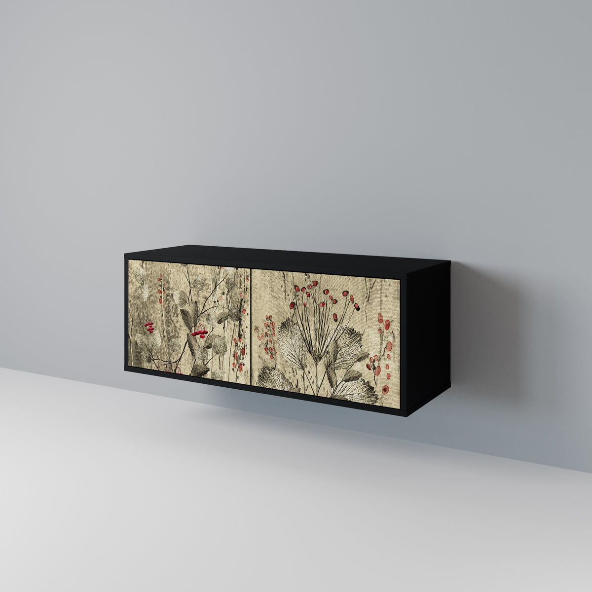 HERBAL GRACE Kompaktní dvoudveřový TV stolek