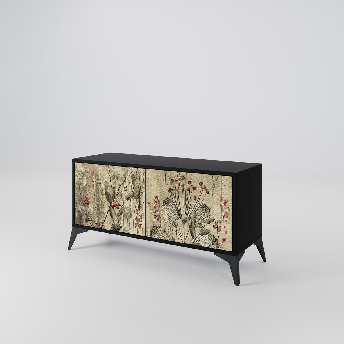 HERBAL GRACE Kompaktní dvoudveřový TV stolek